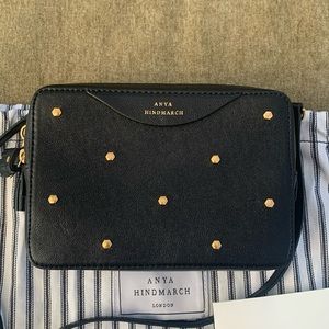 Anya Hindmarch black studded crossbody